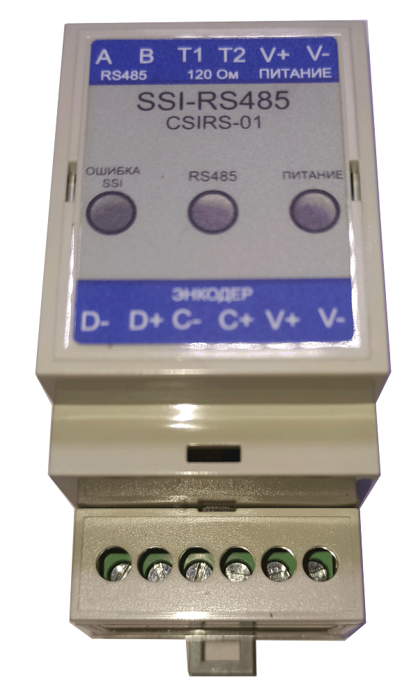 Ssi Ru CSIRS-01 | Преобразователь SSI в RS485 Modbus RTU | Meragraf
