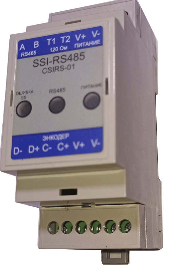 Ssi Ru CSIRS-01 | Преобразователь SSI в RS485 Modbus RTU | Meragraf